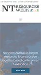 Mobile Screenshot of ntresourcesweek.com.au