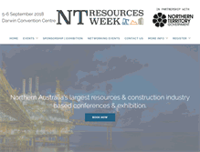 Tablet Screenshot of ntresourcesweek.com.au
